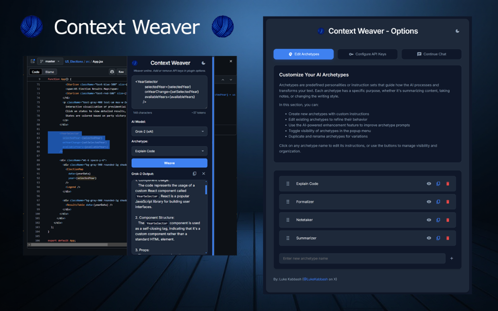 Context Weaver screenshot