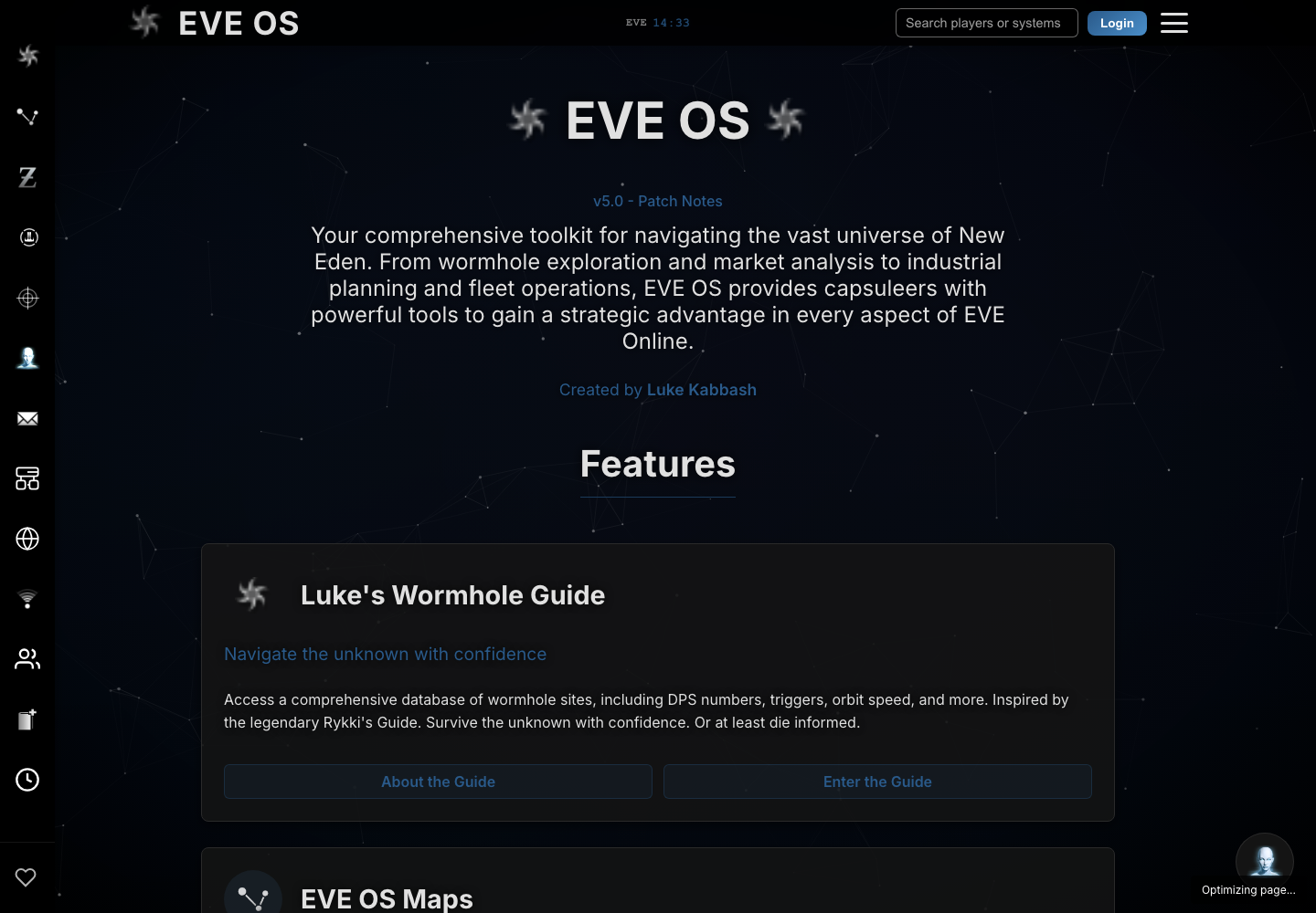 EVE OS screenshot